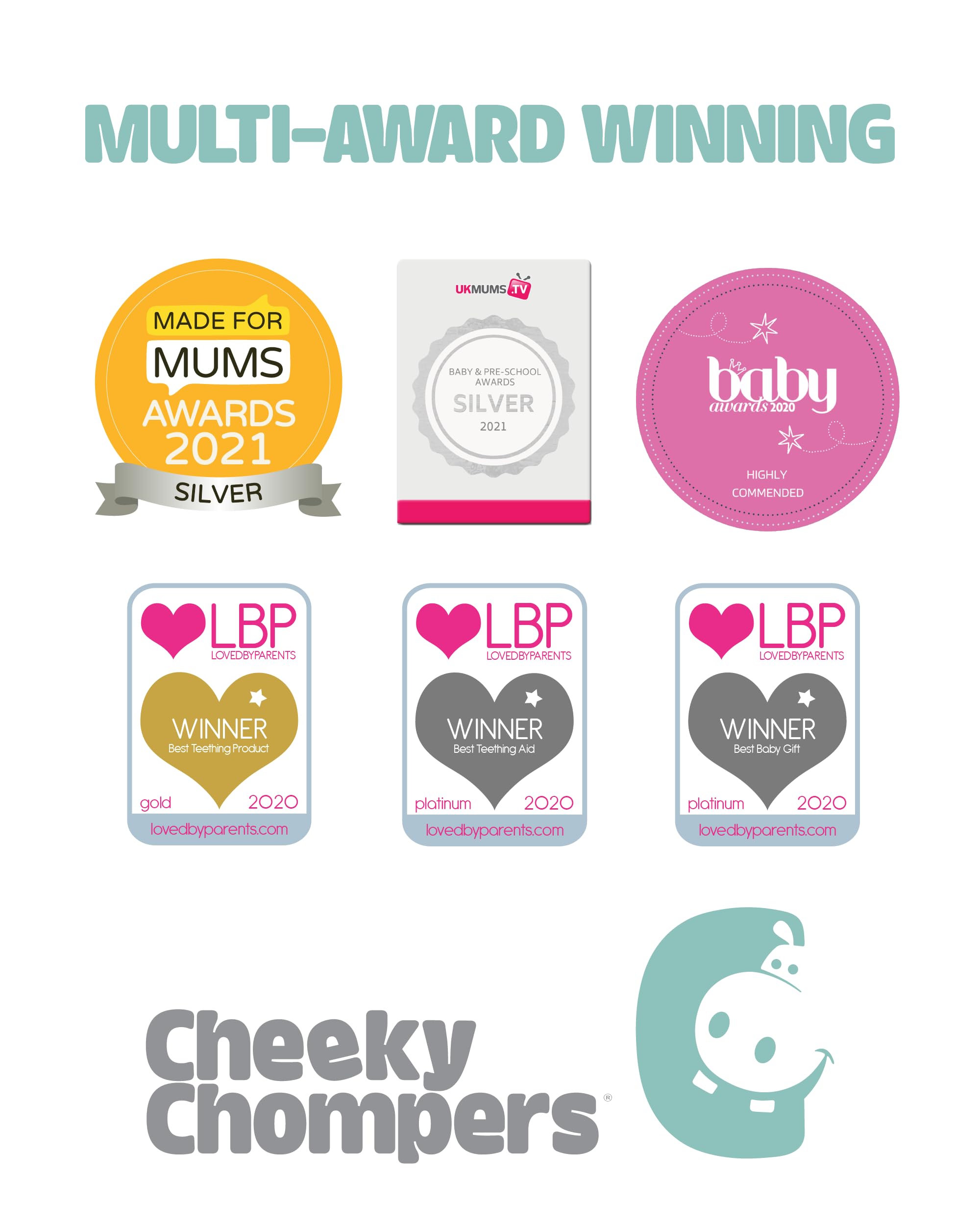 Cheeky Chompers Bavoirs de dentition pour bébés - Bavoir bandana avec anneau en silicone - Hygiénique et absorbant (fleur botanique)