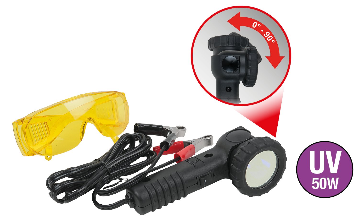 KS Tools 550.1180 Serie di lampade UV per rilevamento perdite, 2 pz