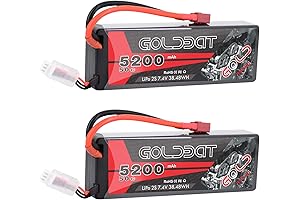 GoldBat LiPo 5200mAh 2S 50C 7.4V RC Car Battery