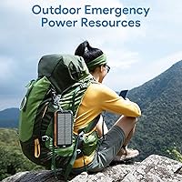 Vista 7 de AIMPIRE Banco de energía solar de 30000 mAh, banco de energía solar portátil inalámbrico de carga rápida, cargador de teléfono solar con 3 cables