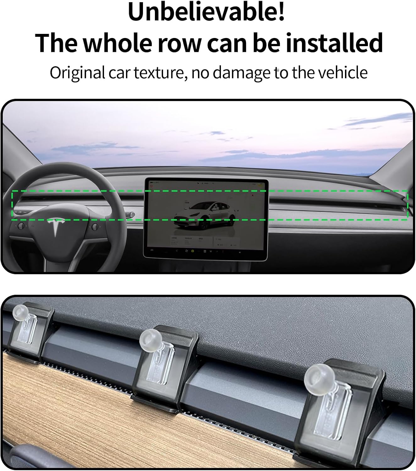 Car Phone Holder for Tesla Model 3 2018-2023 Model Y 2020-2024 Accessories, 360° Rotation Phone Mount Compatible with MagSafe, Cell Phone Holder Does Not Affect Air Vent