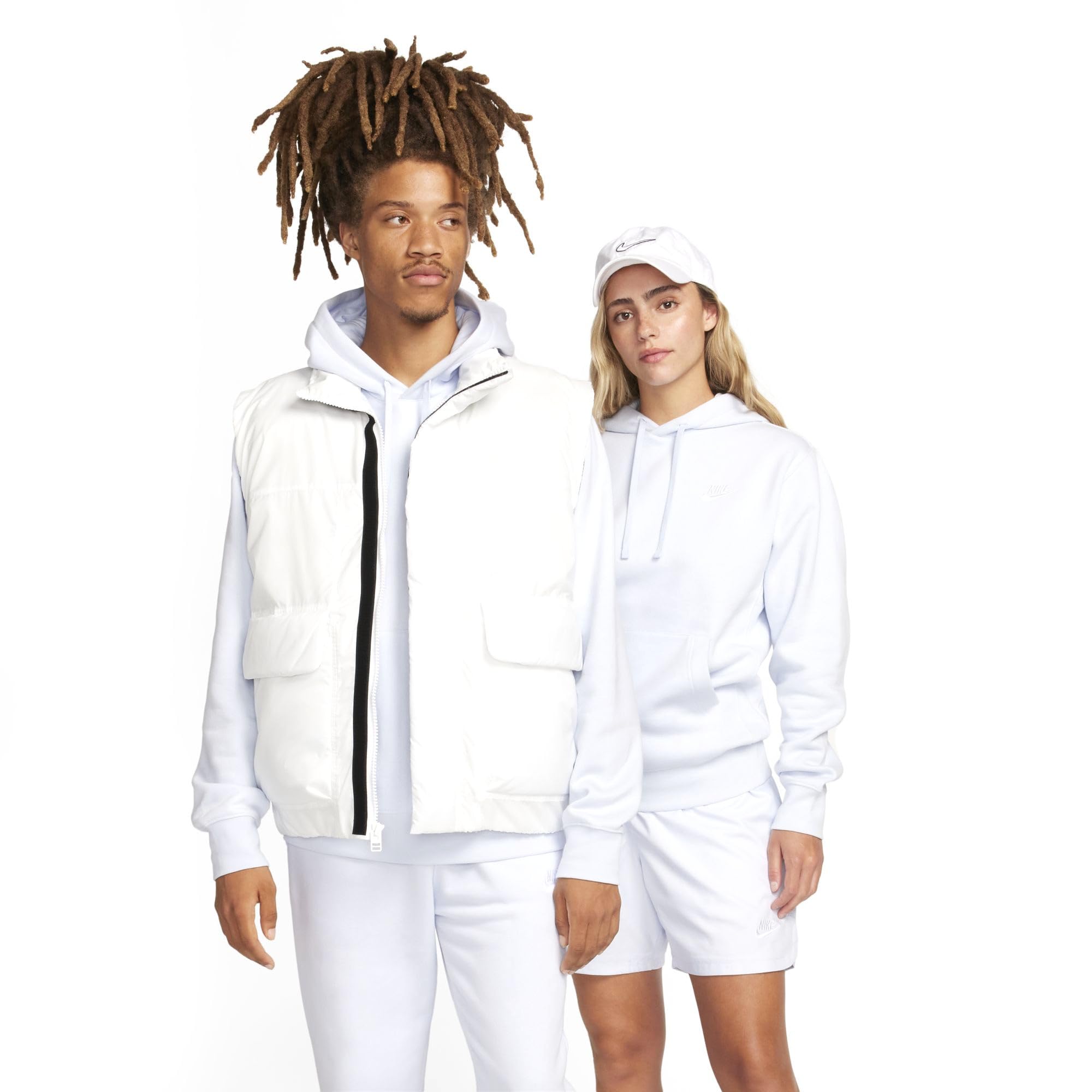Nike Mens Sportswear Club Fleece Pullover Hoodie (US, Alpha, XX-Large, Regular, Regular, Football Grey/Football Grey/White)