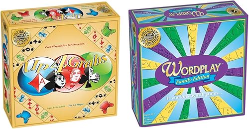 Miniatura 1 de Up 4 Grabs + Wordplay = Divertido paquete de juegos de mesa para adultos y noche de juegos familiares