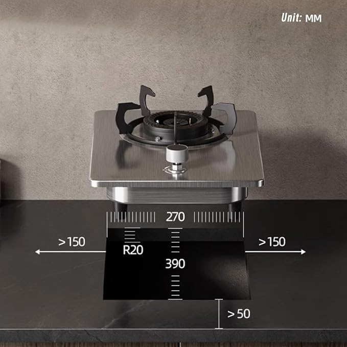 Estufa de gas 1 puesto 30 cm empotrable 110V miniatura 7
