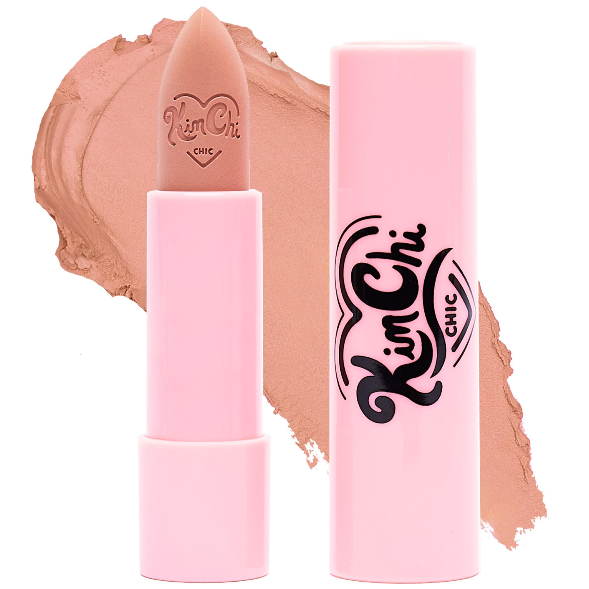 Kimchi Chic Beauty Marshmallow Butter Lippie, Soft Creamy Lipstick 05-Café Au Lait