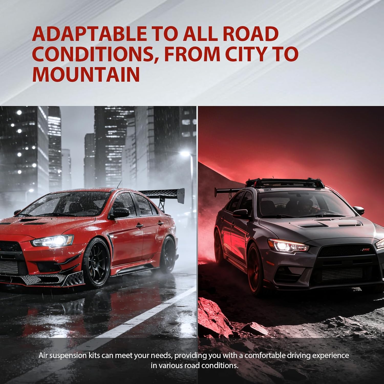 Front and Rear Air Struts fit for Chevrolet for Tahoe 2007-2014, for Cadillac for Escalade 2007-2014 Air Suspension Shocks Absorber Struts Assembly 15756926, 25979394, Set of 4