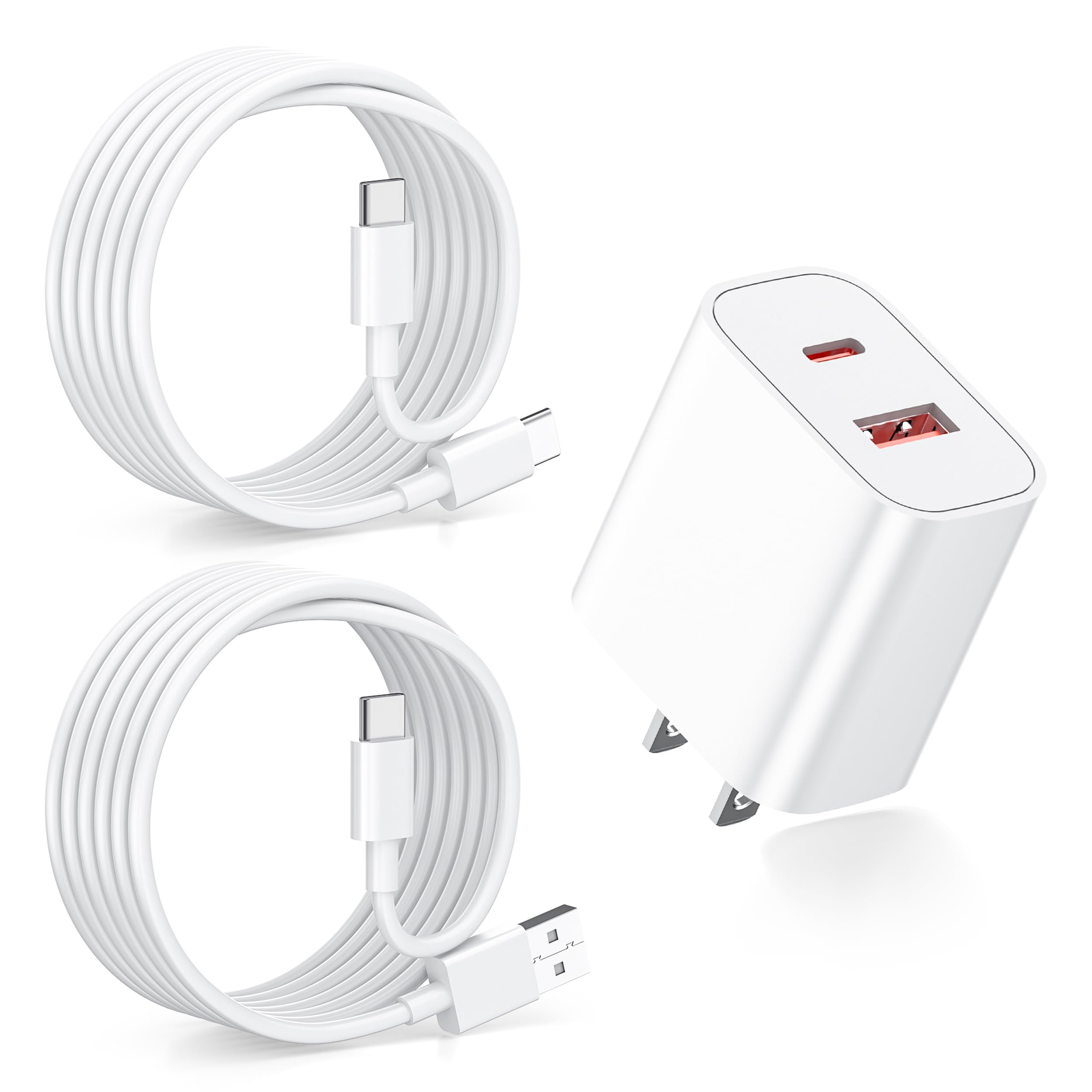 タイプc 充電器 USB 充電器 PD 急速充電器 ACアダプター 1.5m USB-C to Cケーブル＆USB-A to Cケーブル2本付き