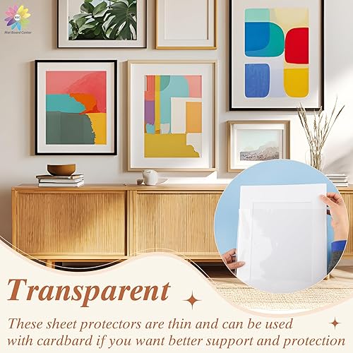 Miniatura 6 de Mat Board Center (paquete de 100) fundas de plástico transparentes resellables de 4 34 x 6 12 pulgadas, bolsas de polipropileno autosellables para