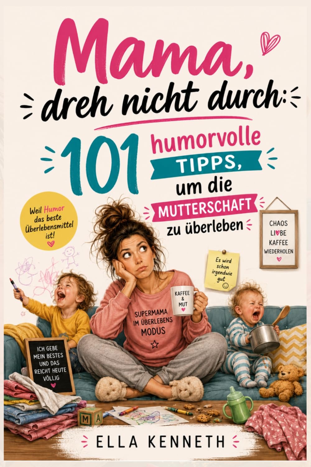 Mama, dreh nicht durch: 101 humorvolle Tipps, um die Mutterschaft zu überleben ; Der lustige und entspannte Ratgeber, um die Höhen und Tiefen des ... mit einer guten Prise Sarkasmus zu meistern