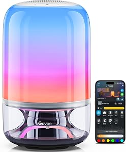 Govee Table Lamp 2 Pro x Sound by JBL, Smart Cordless Table Lamp | Music-Light Sync, 16 Music Modes & 100+ Scene Modes, Work with Matter, DIY Customized Rechargeable Desk Lamp for Bedroom