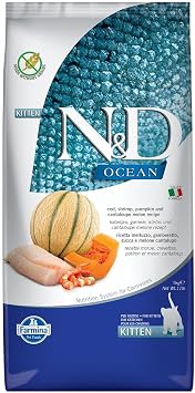 LQNQ N&D Ocean Cat COD, Shrimp, Pumpkin and Cantaloupe Melon Kitten 5 KG
