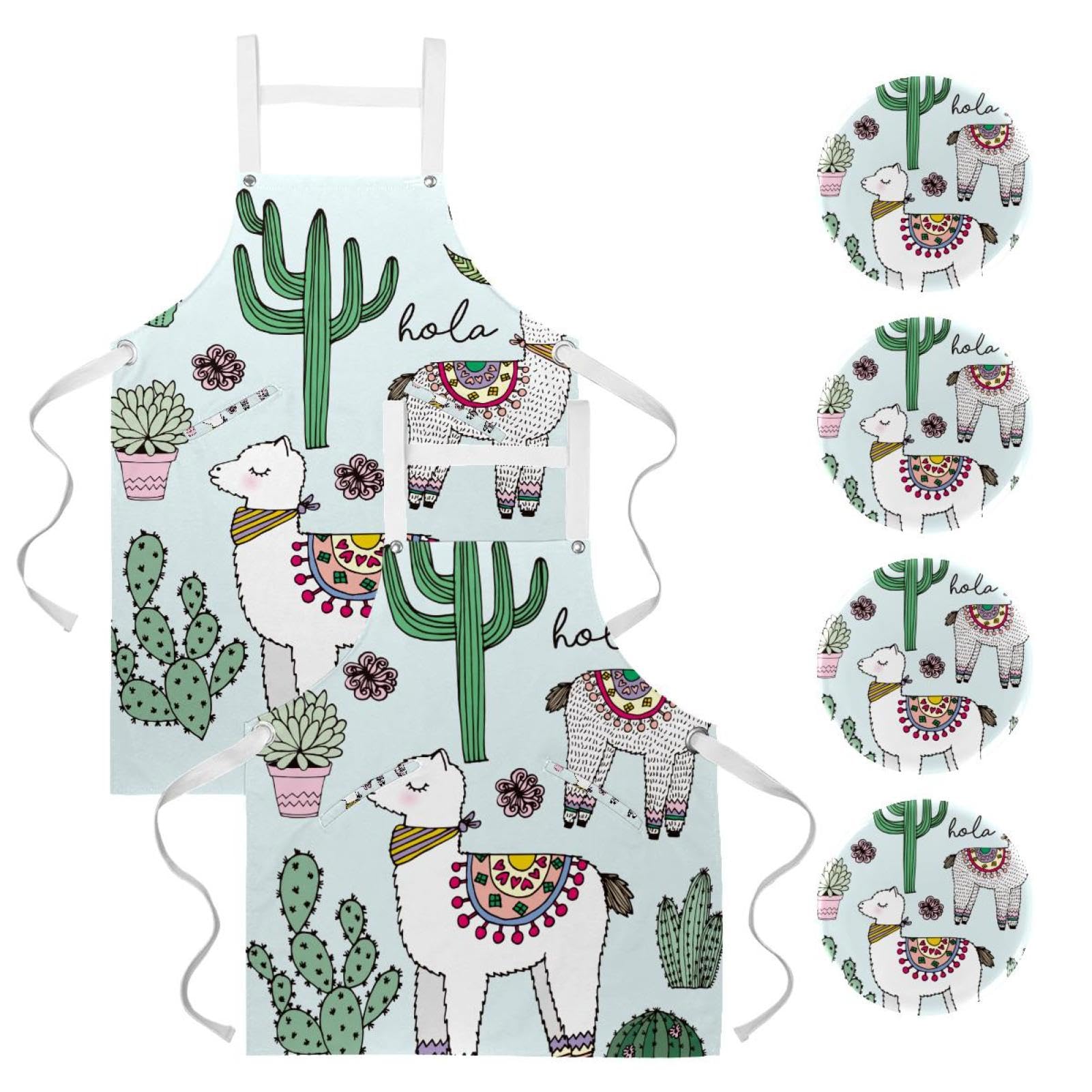 Tablier de serveuse multicolore pour le nettoyage de la maison - 7