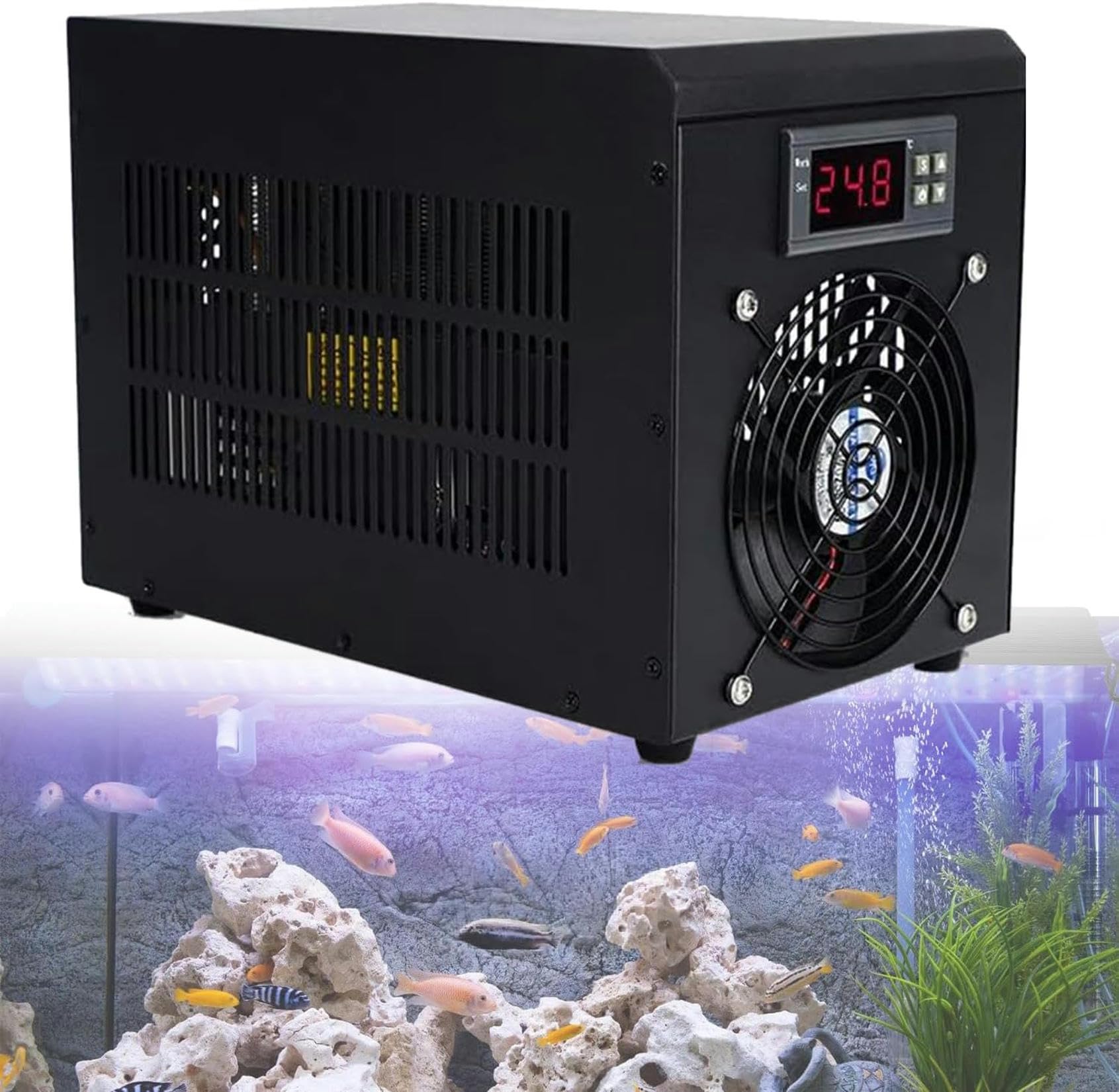Machine à eau aquarium 60L XENITE pour protéger vos poissons de la chaleur chez vous