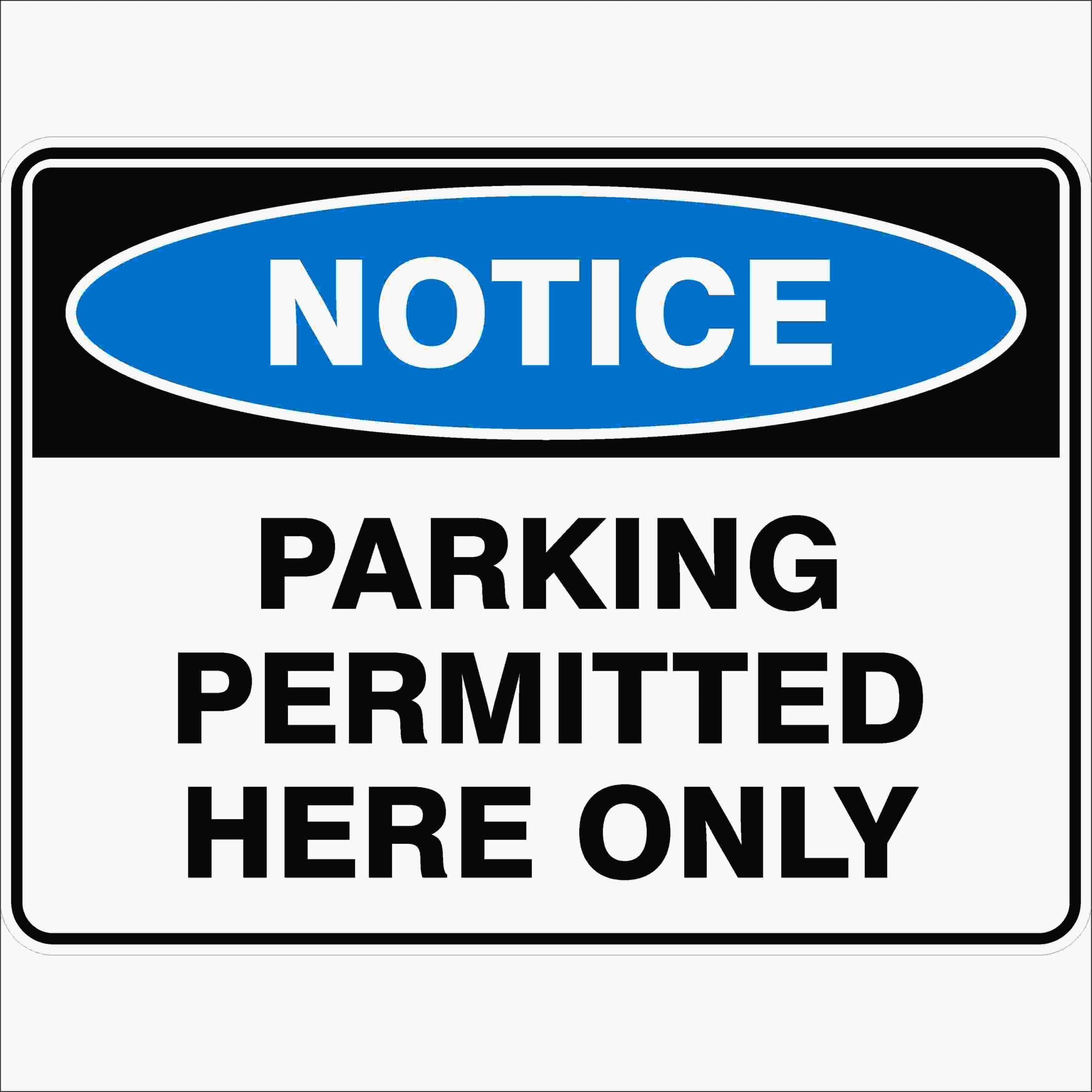 Parking Permitted Here Only Notice Signs Metal Tin Sign 8 x 12 inch for Industrial & Commercial