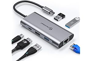 UtechSmart - 6-in-1 USB Type-C to HDMI Dock: The Ultimate Connectivity Solution