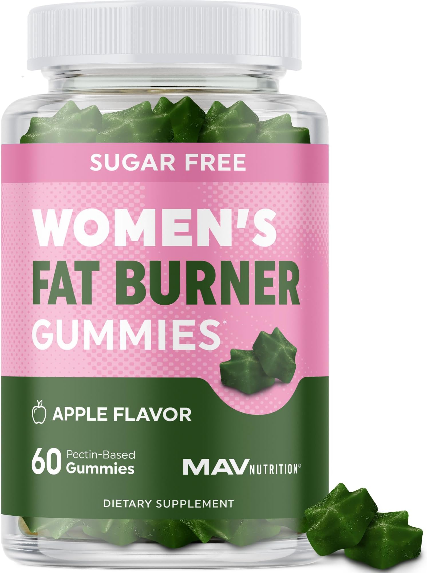 Women’s Fat Burner Gummies for Weight Loss | Green Tea, Green Coffee Bean, Garcinia Cambogia & Ketones | Fat Burners for Women Weight Loss Gummies | Green Tea Fat Burner Supplements | 60 Count