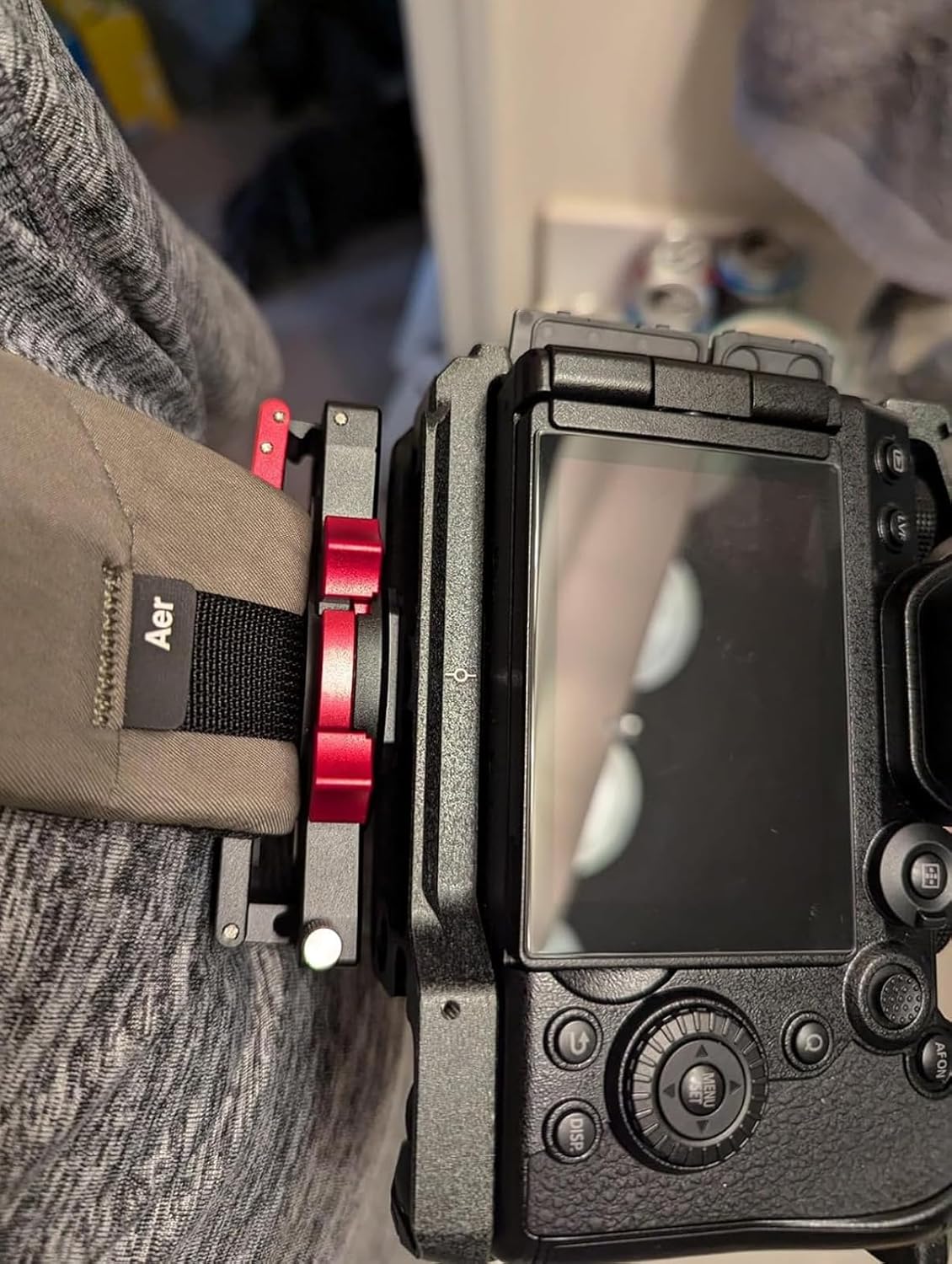 Camera Clip - DSLR Backpack Strap Mount with 4-Side Mountable Arca Quick Release Plate… U.S.A Patent Design