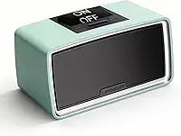 Leitor de música simples para idosos, idosos, pacientes com demência, leitor de audiolivro MP3 retrô com cartão TF de 32 GB, controle de um botão para Alzheimer, pacientes com deficiência