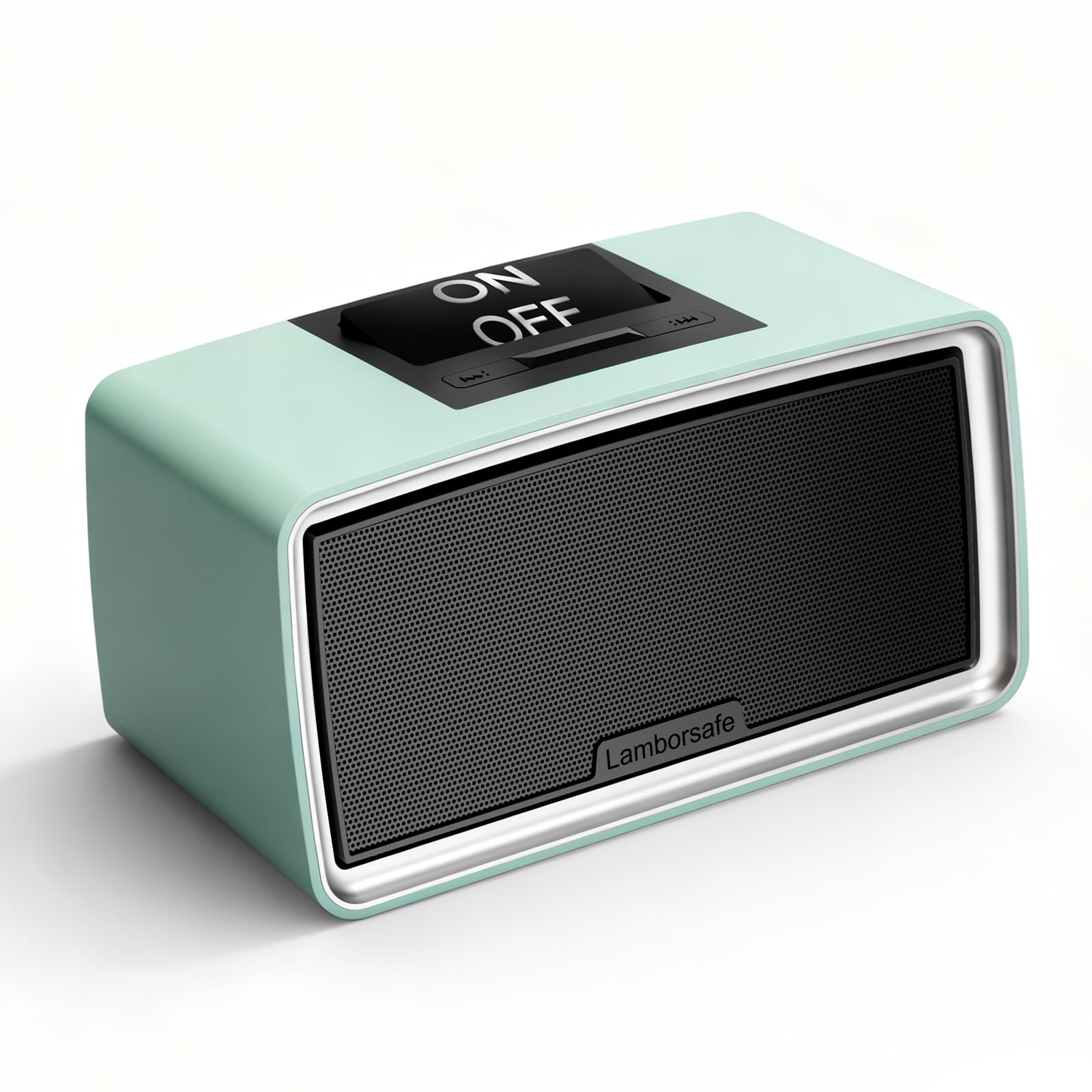 Lamborsafe Reproductor de música simple para personas mayores, ancianos, pacientes con demencia, reproductor de audiolibros MP3 retro con tarjeta TF de 32 GB, control de un botón para pacientes con