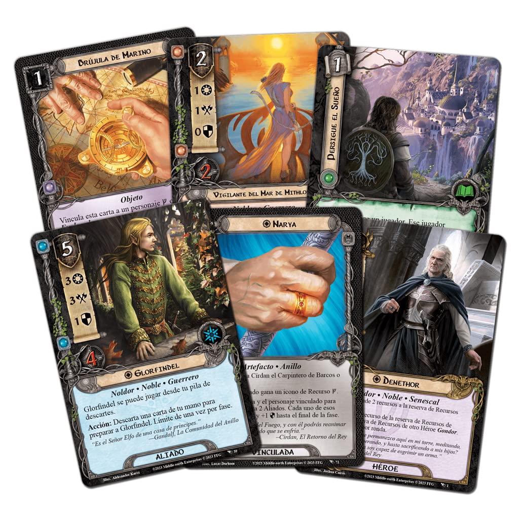 Fantasy Flight Games - El Señor de los Anillos LCG - Cazador de sueños Expansión de Héroes - Juego de Cartas en Español