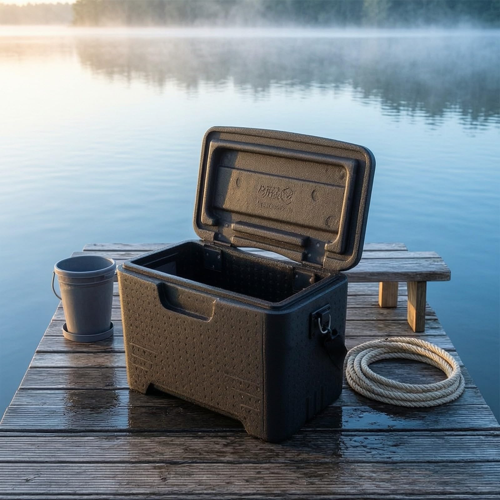 Gralara Kompakt Isolierbox mit Schultergurt | 22 Liter Fassungsvermögen, Isolier-Transportbox, tragbar, Isolierbox mit Griffen, für Camping, Angler