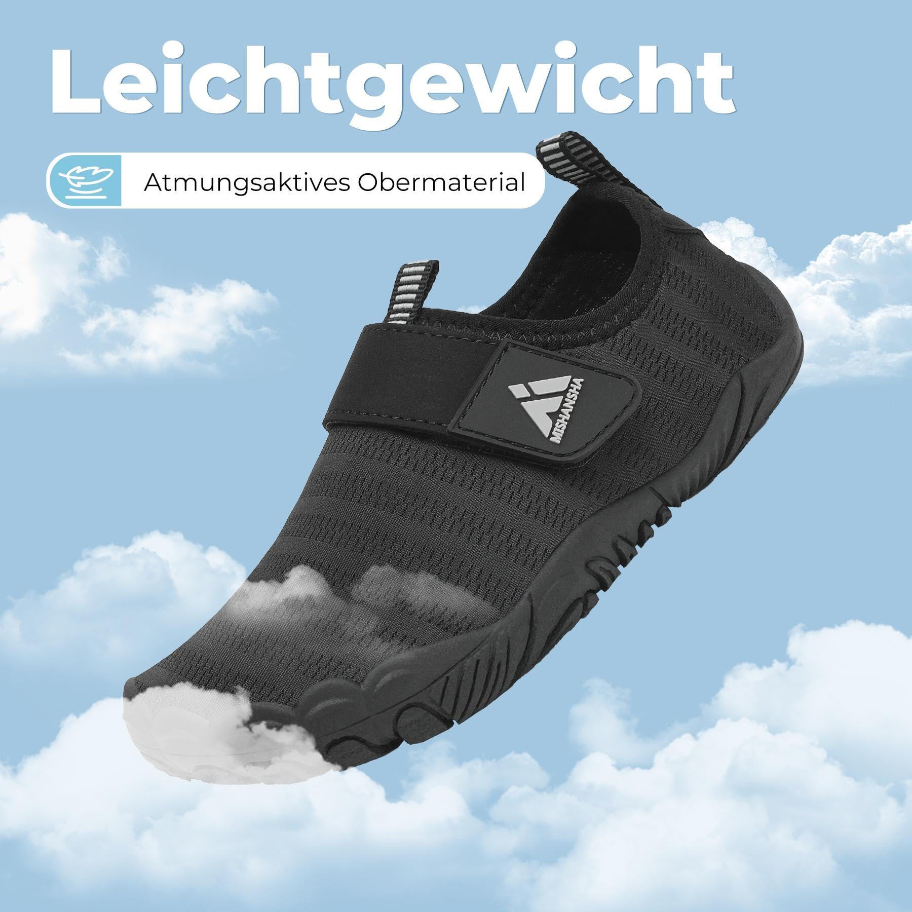 Mishansha Dziecięce buty kąpielowe, szybkoschnące, dla dziewcząt, chłopców, buty do chodzenia boso, oddychające, antypoślizgowe, rozm. 24-35