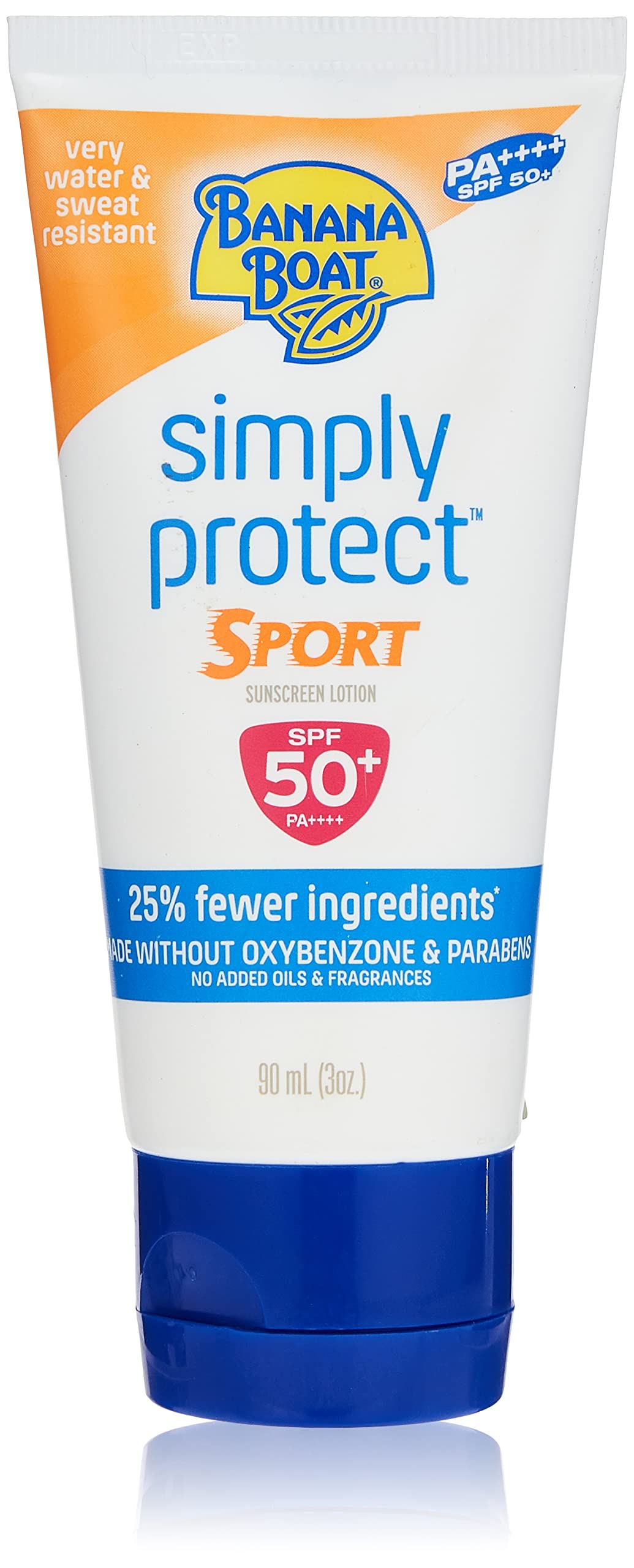 Simpley Protect Sport Sunscreen Lotion-SPF50-UVA/UVB Protection-No Added Oils & Fragrance-No Oxibenzone & Parabens-Lightweight-Non Greasy-Quick Absorption-Water Resistant-90ml