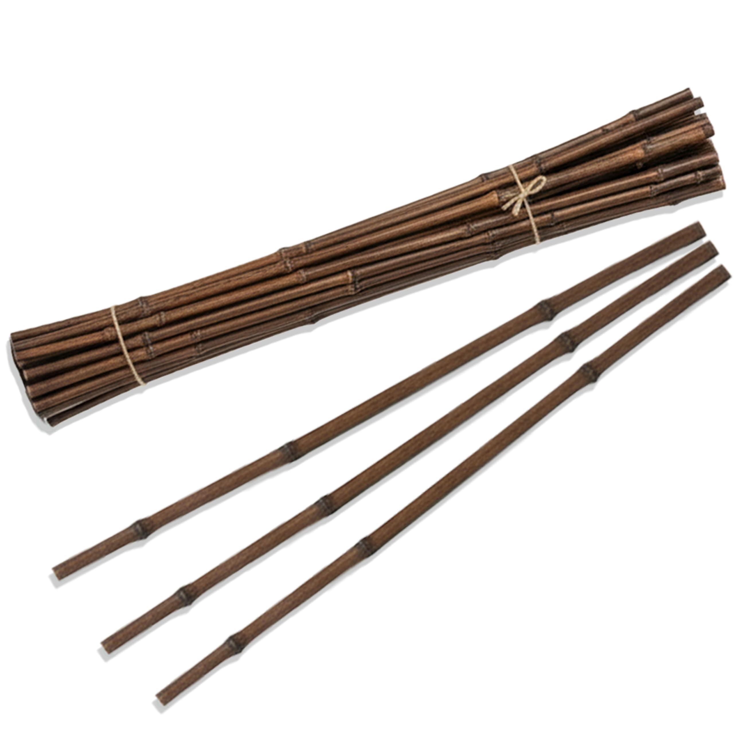 Uniquewise Set di 12 steli decorativi naturali in bambù per vaso, centrotavola rustico, decorazione per la casa, fai da te, strumento di giardinaggio creativo, decorazione per matrimoni e feste