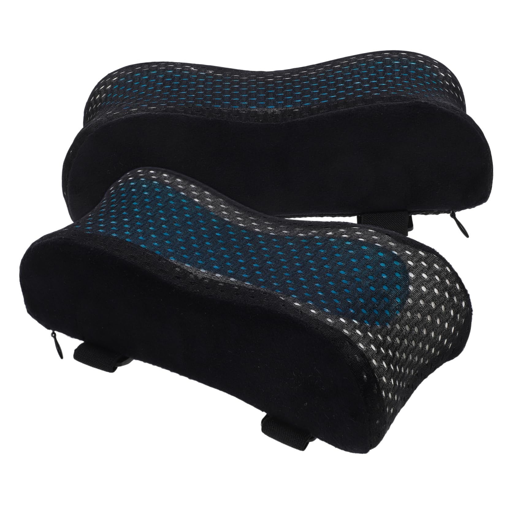 jojofuny Cuscino per Bracciolo 2 Pezzi in Memory Foam e Gel Blu