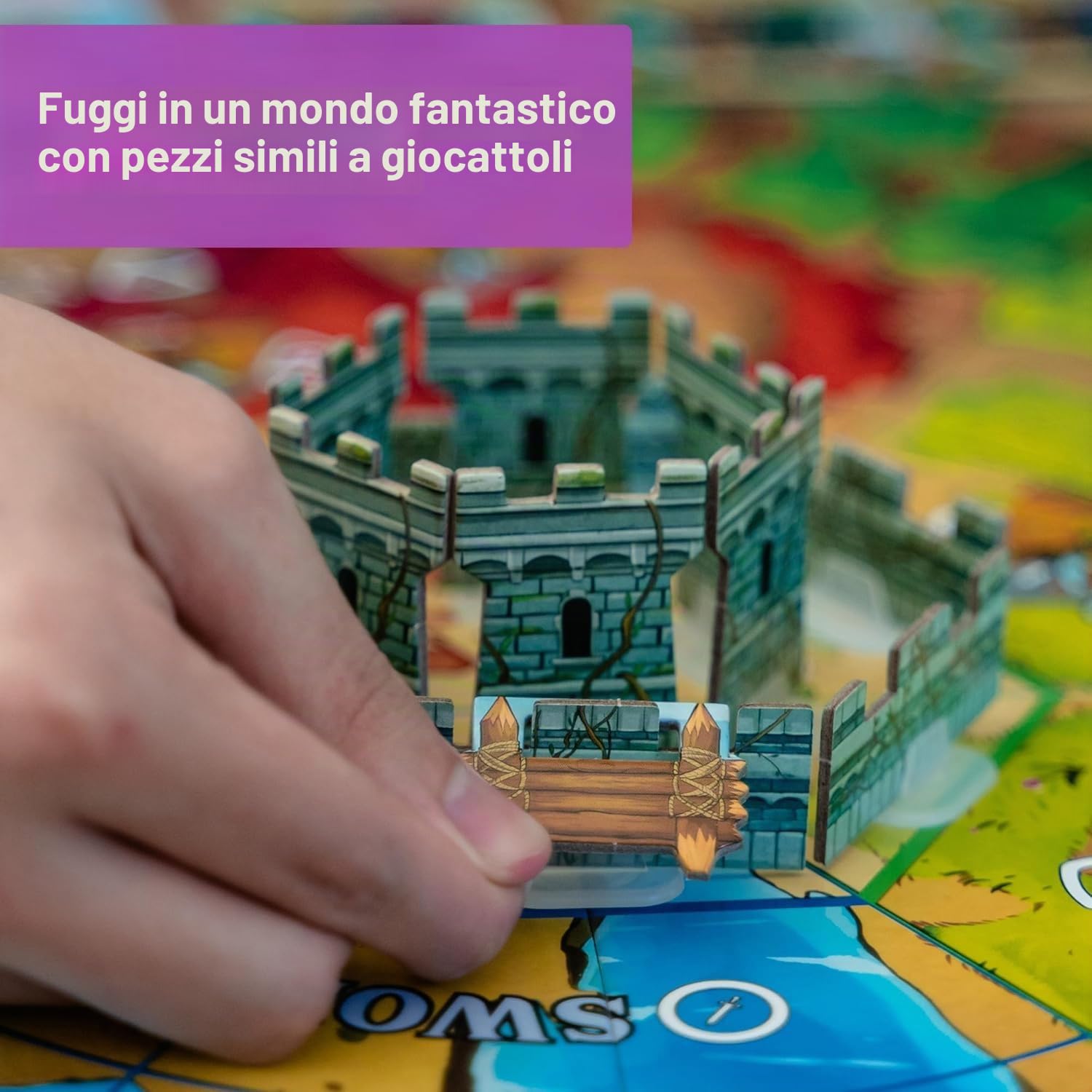 Fireside Games | Castle Panic 2nd Edition | Gioco Da Tavolo, Standalone, Tower Defense Cooperativo, Strategia Family, Dado Personalizzato, Grafica Aggiornata | 1-6 Giocatori | 45 Minuti