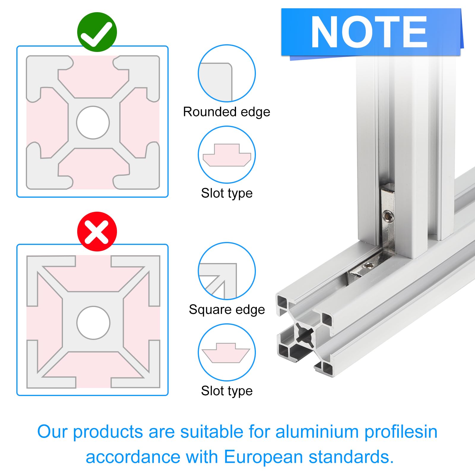 80 Stück Innenwinkel Winkelverbinder Aluprofil 3030 Nut8 M6 T-Nut 90° L-Form Profil Aluminium Winkel T-Slot Eckverbinder für 30er-Serie Europäischer Standard-Aluminium-Profil mit 160 Schrauben