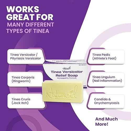 Miniatura 3 de Naturasil Natural Treatment Tinea Versicolor - Jabón 10 de azufre  También ayuda a aliviar la candida y la onicomicosis  Barra de 4 onzas  Paquete