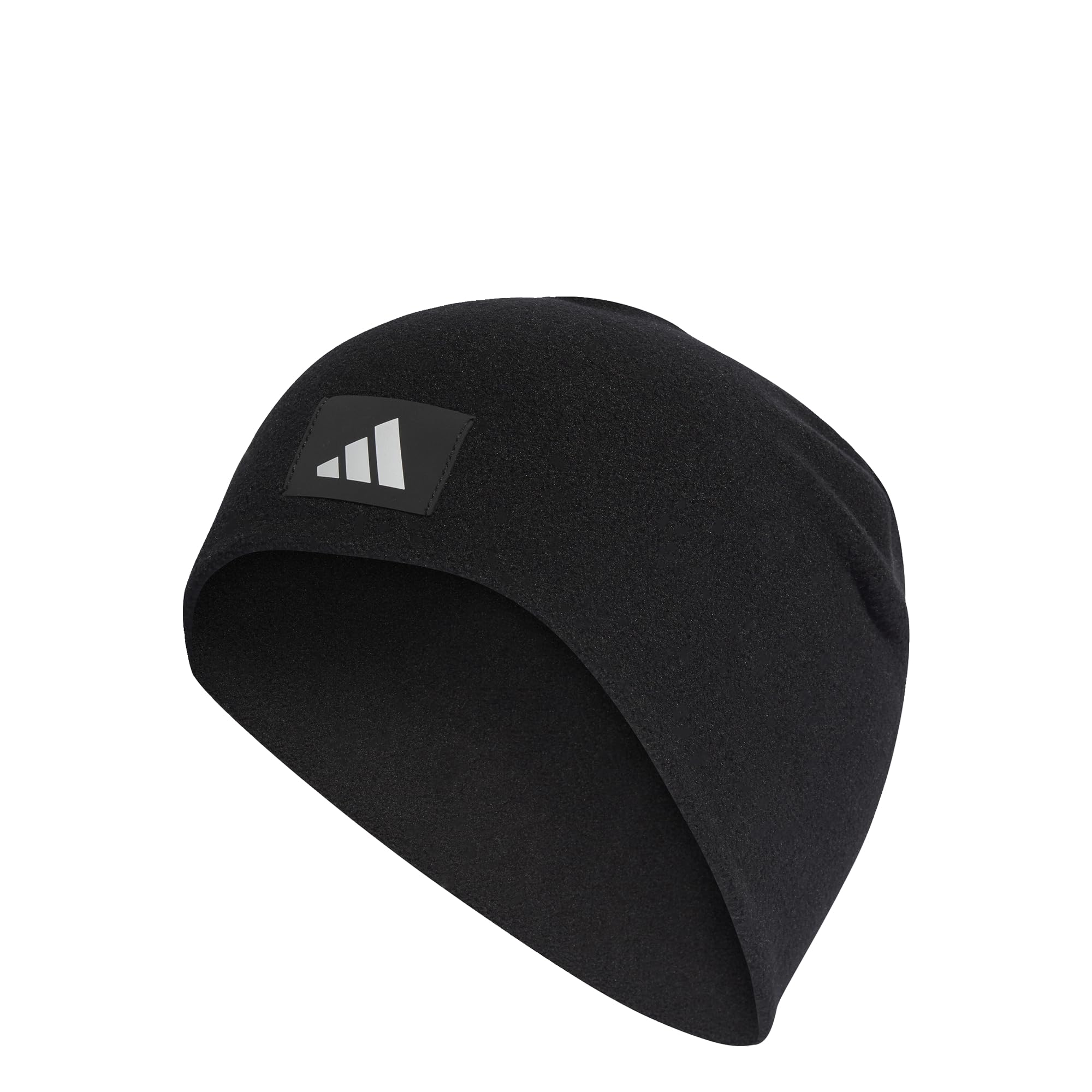adidas Unisex Fleece Beanie Hat, Black, M-L