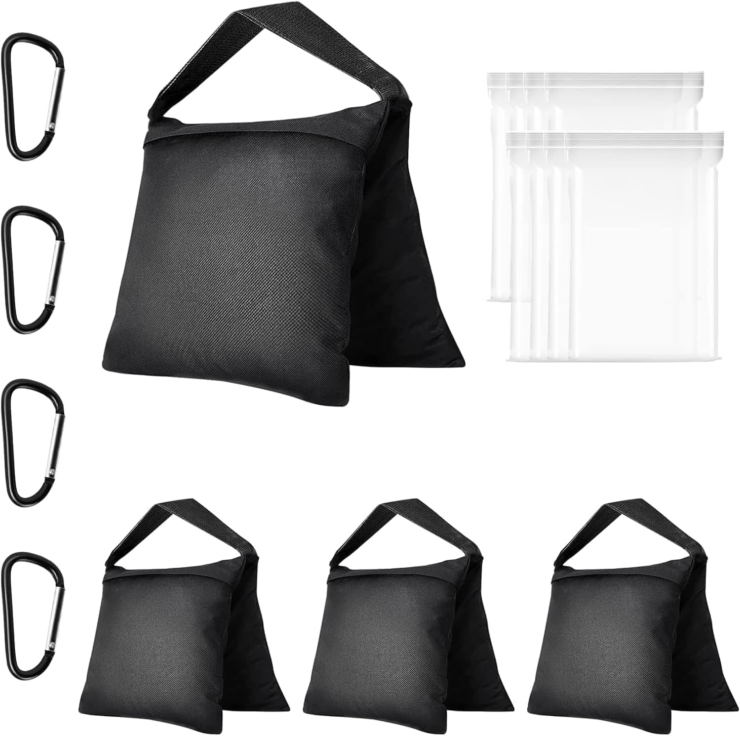 EMART 4 Pack Sand Bags for Weight, Heavy Duty Sandbags for Light Stand Tripod, Photography Equipment, Canopy Weights, Pop Up Tent, Umbrella Base, Backdrop Stand, Camping, Fishing Chair, Sports