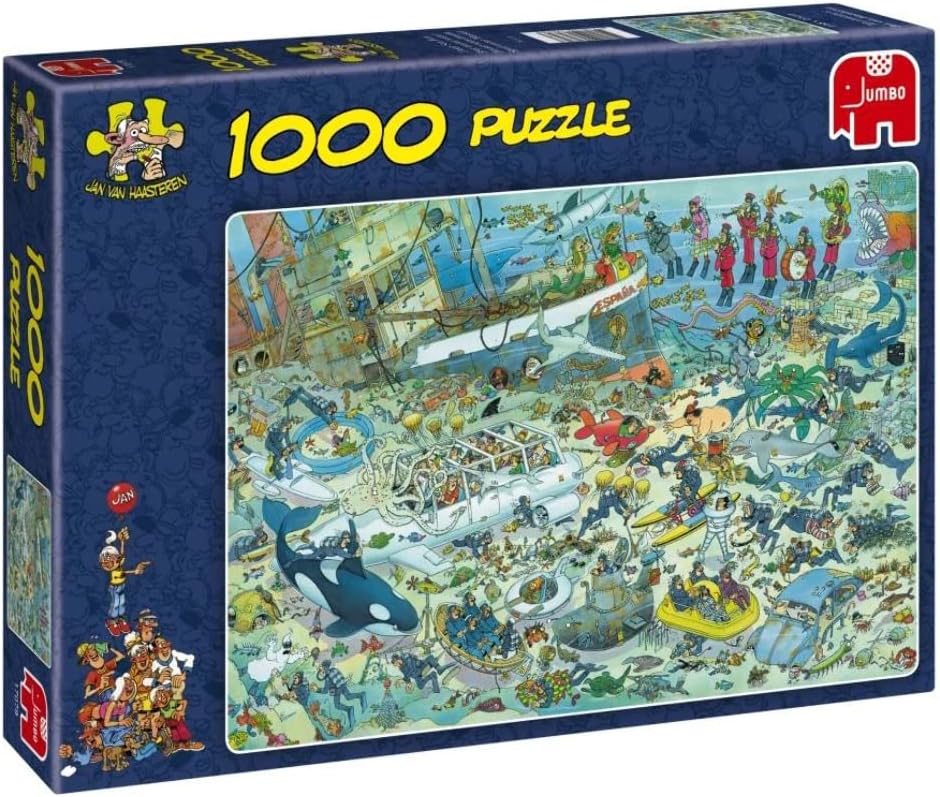Jumbo Jan van Haasteren - Deep Sea Fun Puzzle (1000 Pieces) - Multicoloured