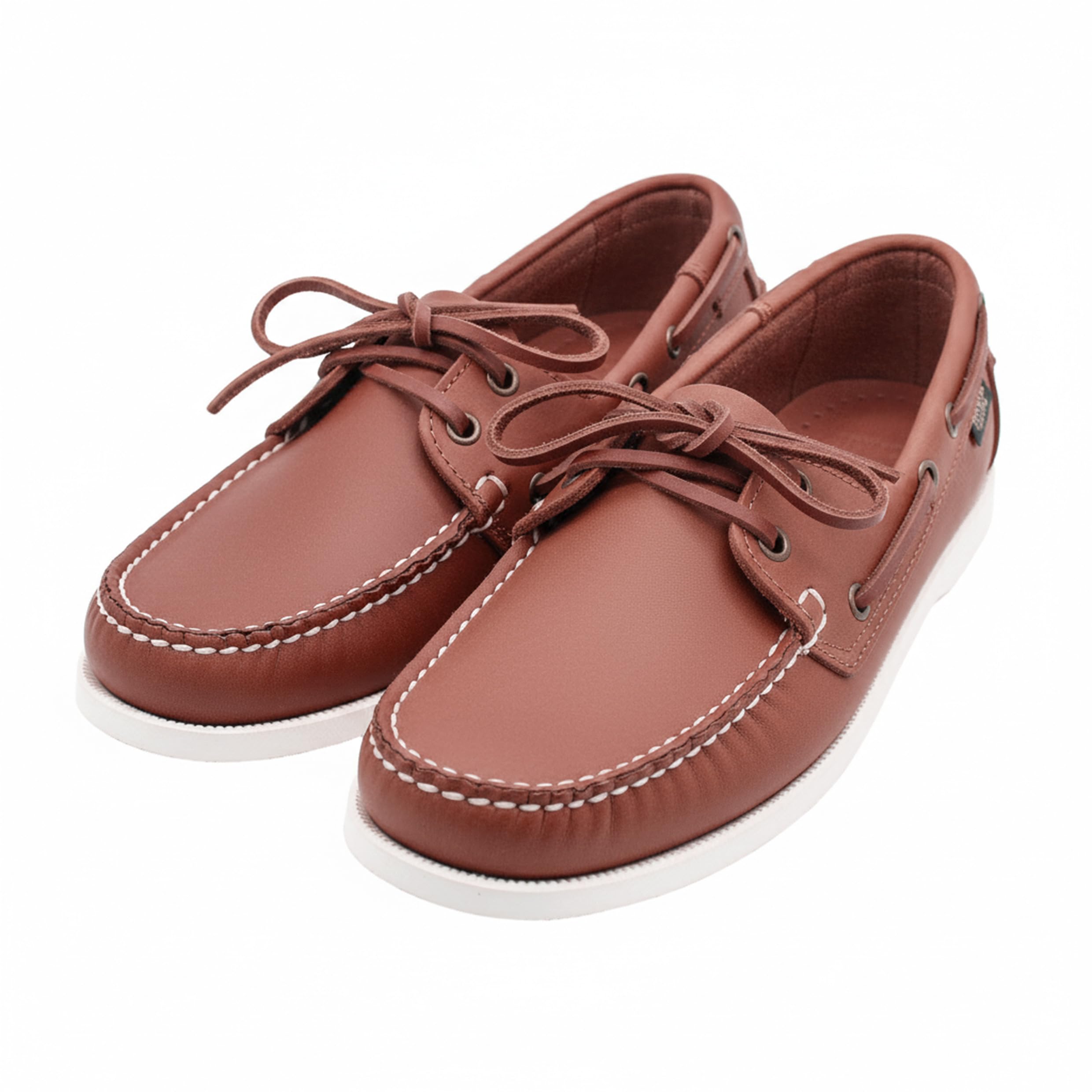 Zerimar Zapato Náutico de Piel Genuina para Hombre, Calzado Casual Elegante y Ligero
