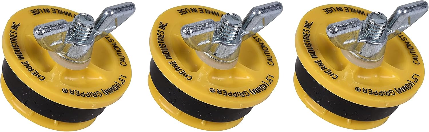 270210 End of Pipe Gripper Mechanical Plug 1-1/2" Yellow