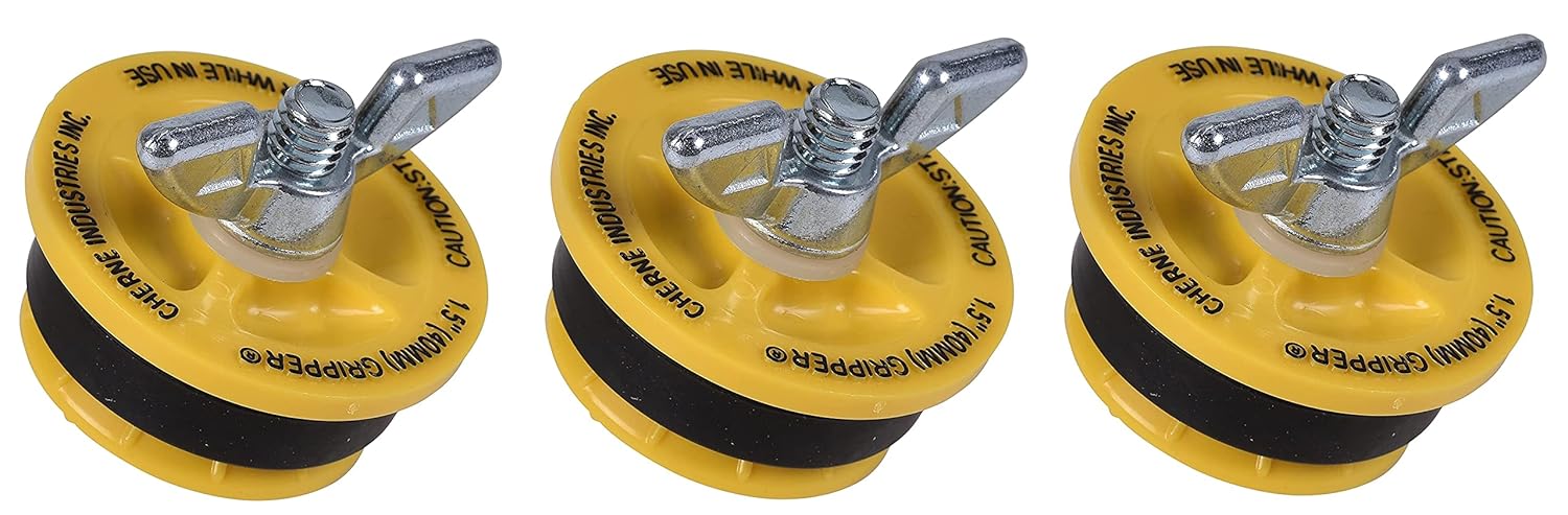 270210 End of Pipe Gripper Mechanical Plug 1-1/2" Yellow