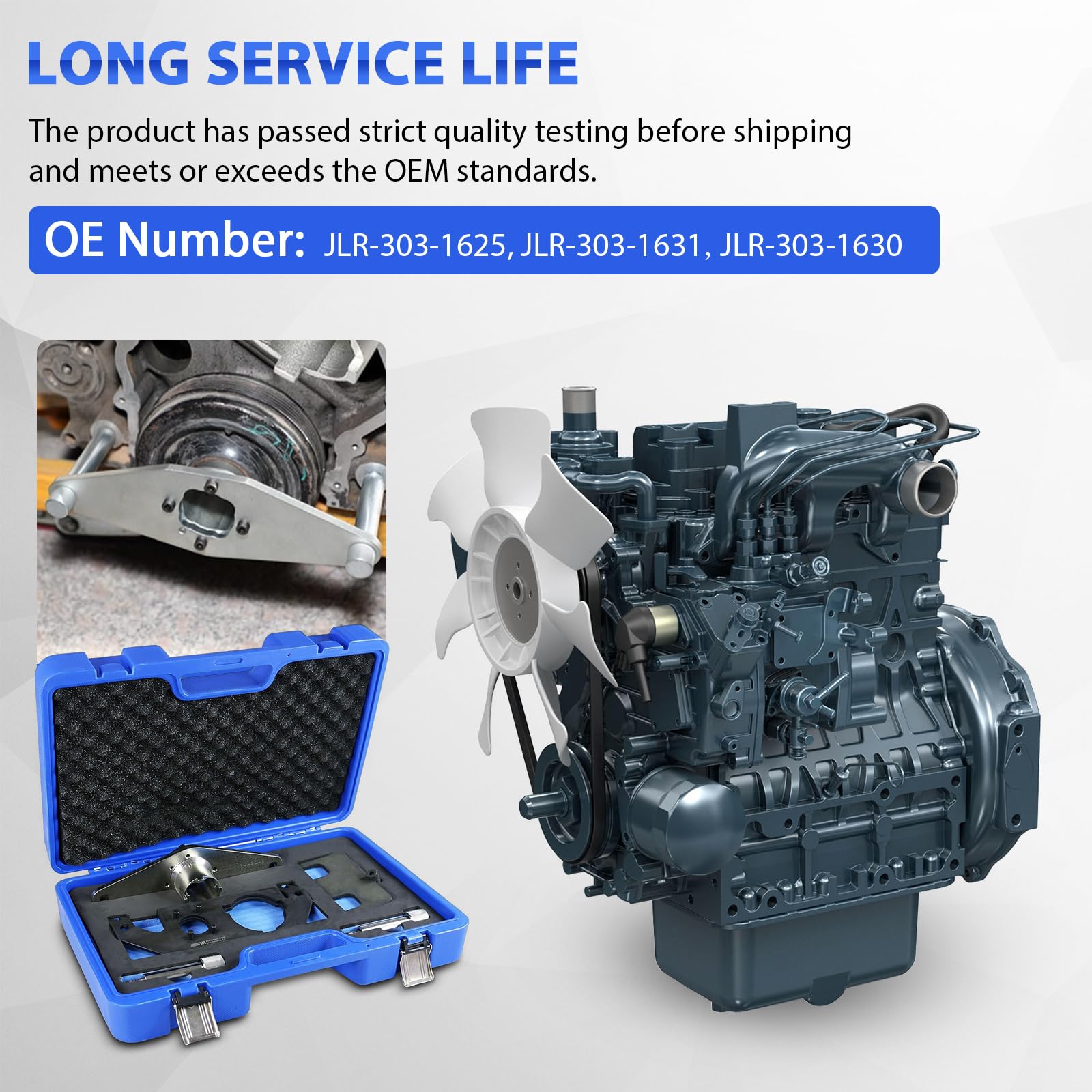 Kit de herramientas de sincronización de bloqueo del árbol de levas del motor compatible con Land Rover Jaguar Aurora 2.0T JLR AJ200 Diesel Engine Juego de herramientas de sincronización de alineación