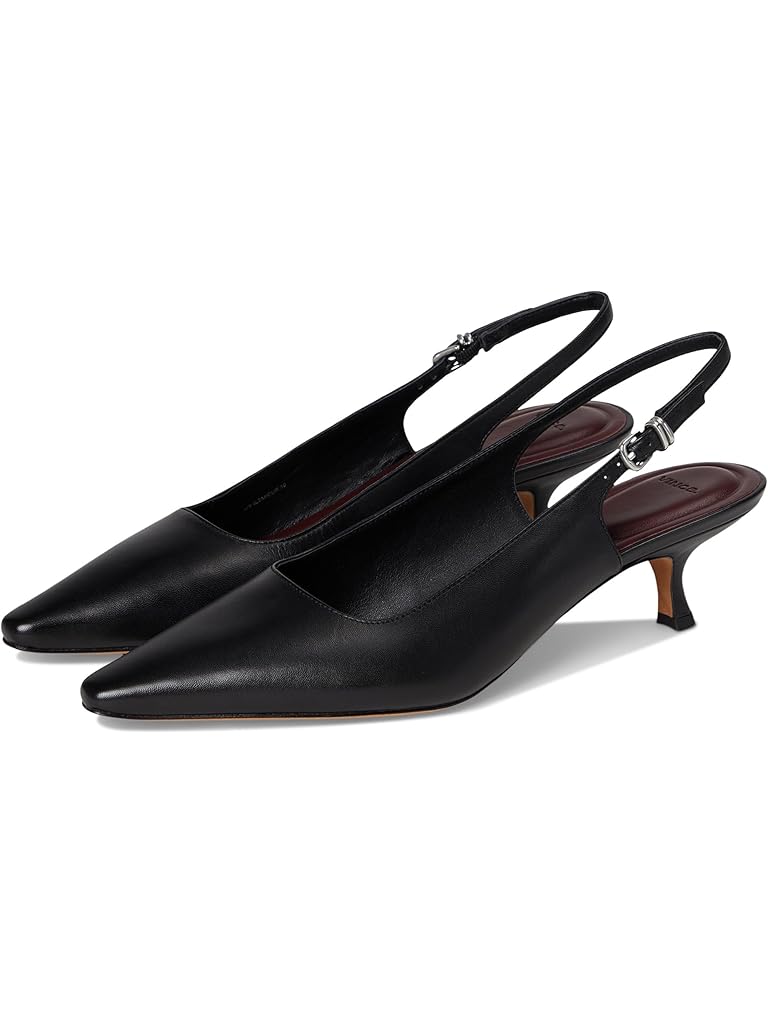 Black Vince Sabra Slingback Shoes