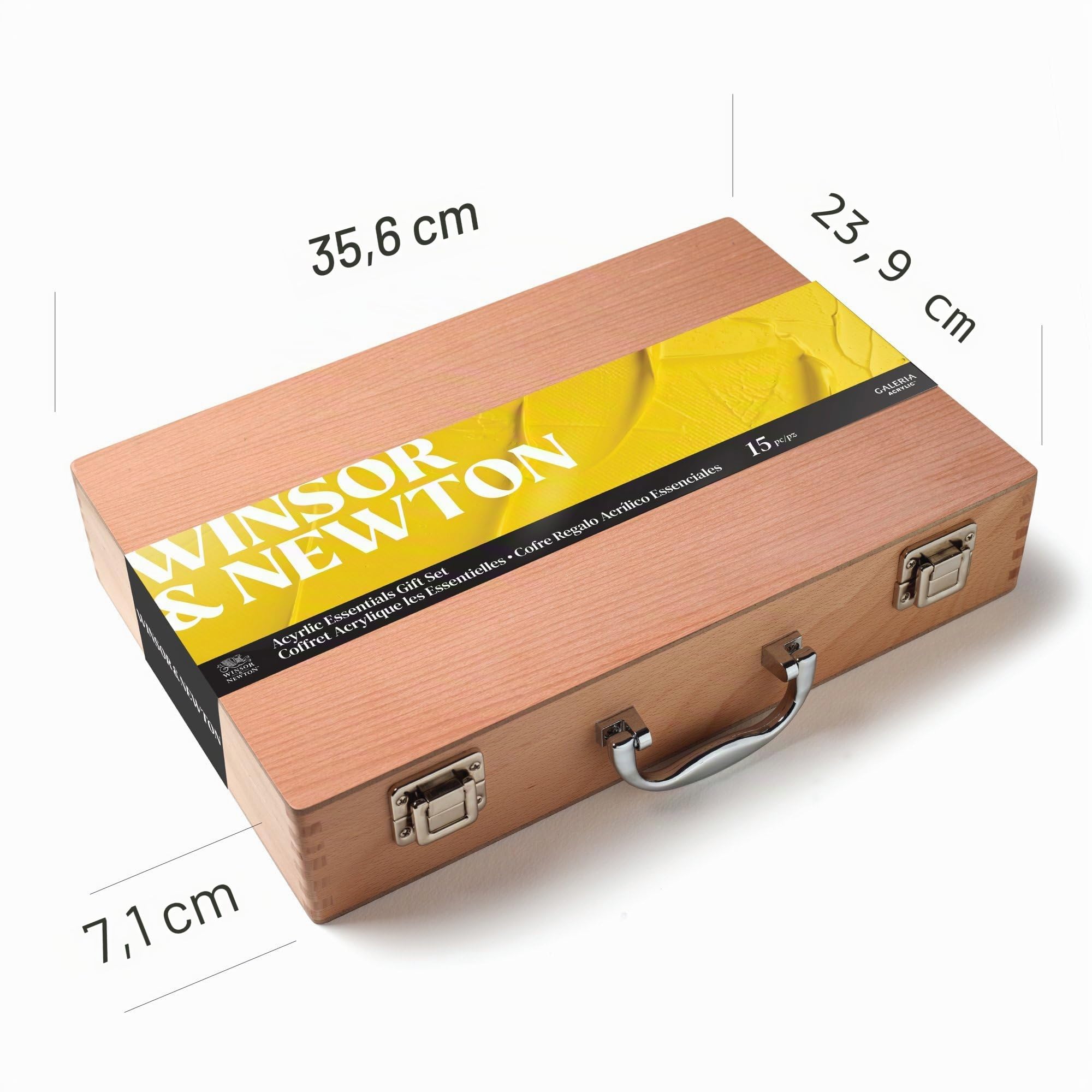 Winsor & Newton Galeria Acrylique Coffret Bois 8X60ml, Multicouleur