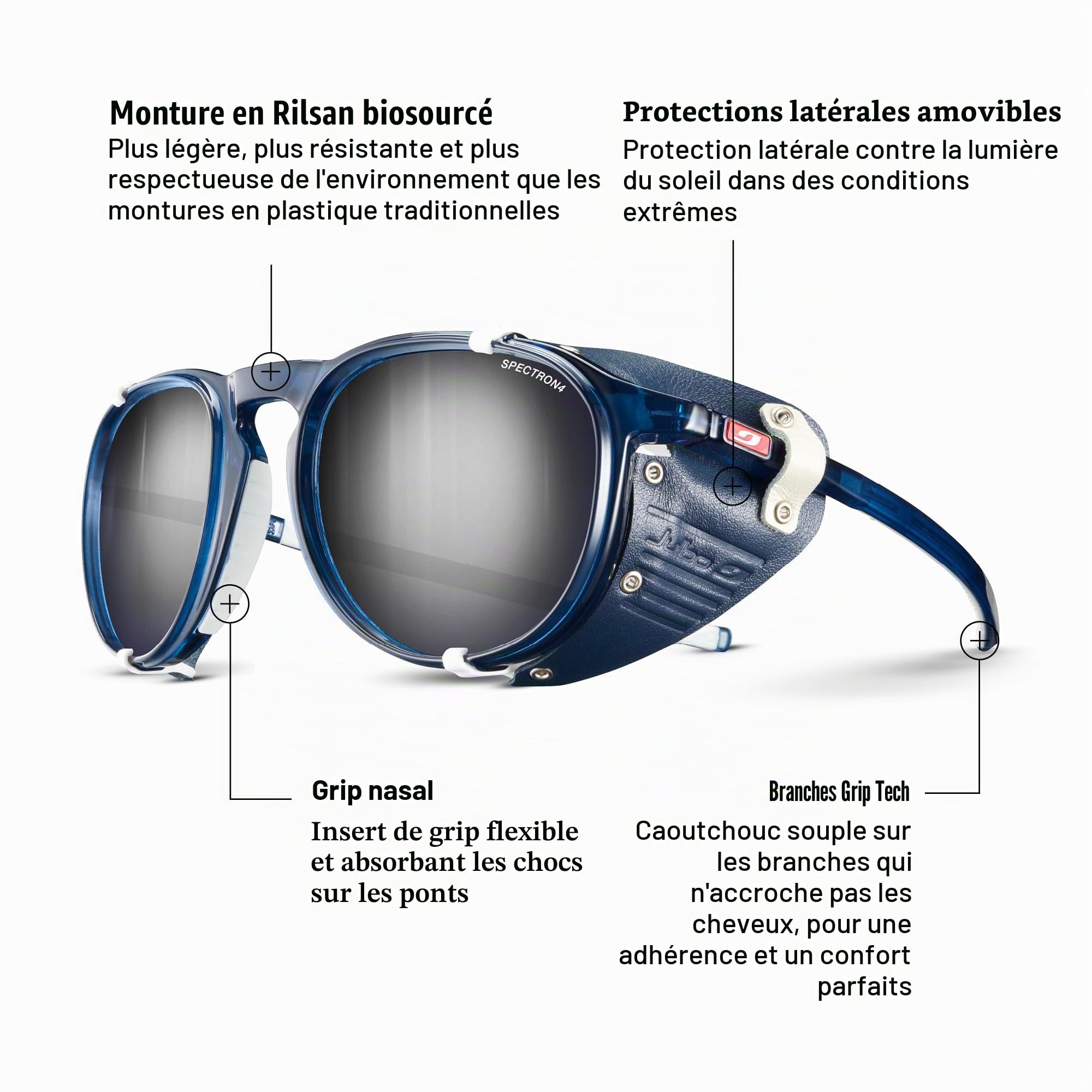 Julbo MILLENIUM Lunettes de soleil alpinisme, randonnée, trekking, voile Adulte Mixte