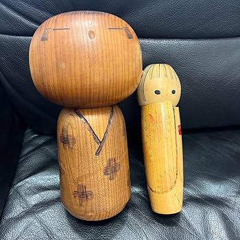 45年前に購入 希少価値 近代創作こけし 村上けん一 大250h、小220h Amazon.co.jp: 村上けん一 こけし 創作こけし おまけ付き : おもちゃ