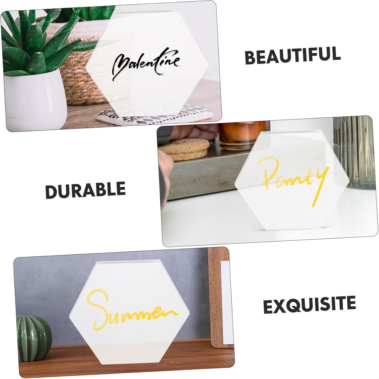 GLEAVI 30pcs Acrylic Decorative Boards for Crafting and Home Decor Lightweight Easy to Clean for Painting and Personalization Thickness