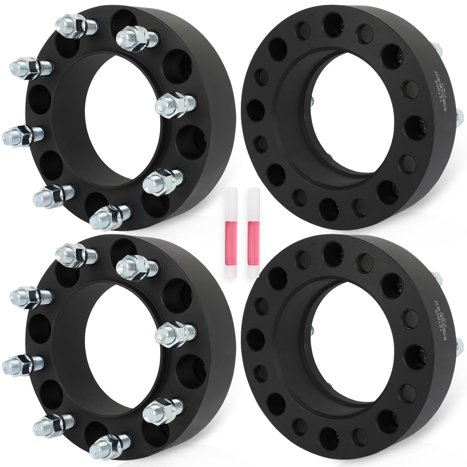 ECCPP 4PCS 8x170 Wheel Spacers Hub Centric 2" 8 Lug 14x1.5 124.9mm hub bore Compatible with for F-250 Super Duty 2003-2022 for F-350 2003-2009 2011-2016