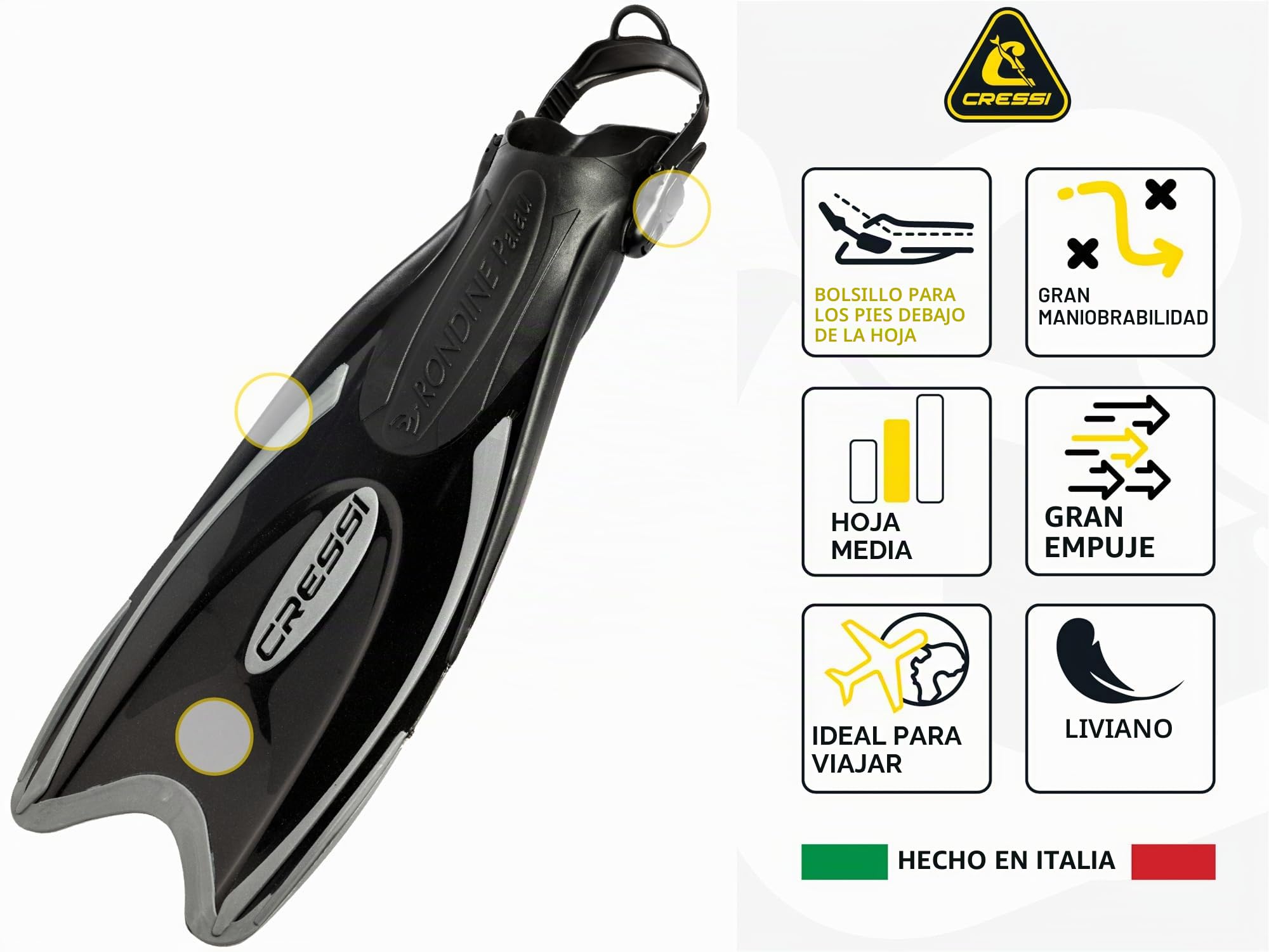 Cressi Palau Saf - Aletas Unisex adulto