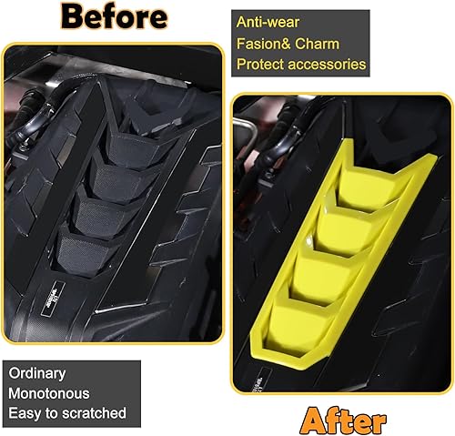 Miniatura 9 de Panel de cubierta de cubierta de motor compatible con Chevrolet Corvette C8 2020-2023, cubierta de motor de borde, accesorios C8, 1 unidad (patrón