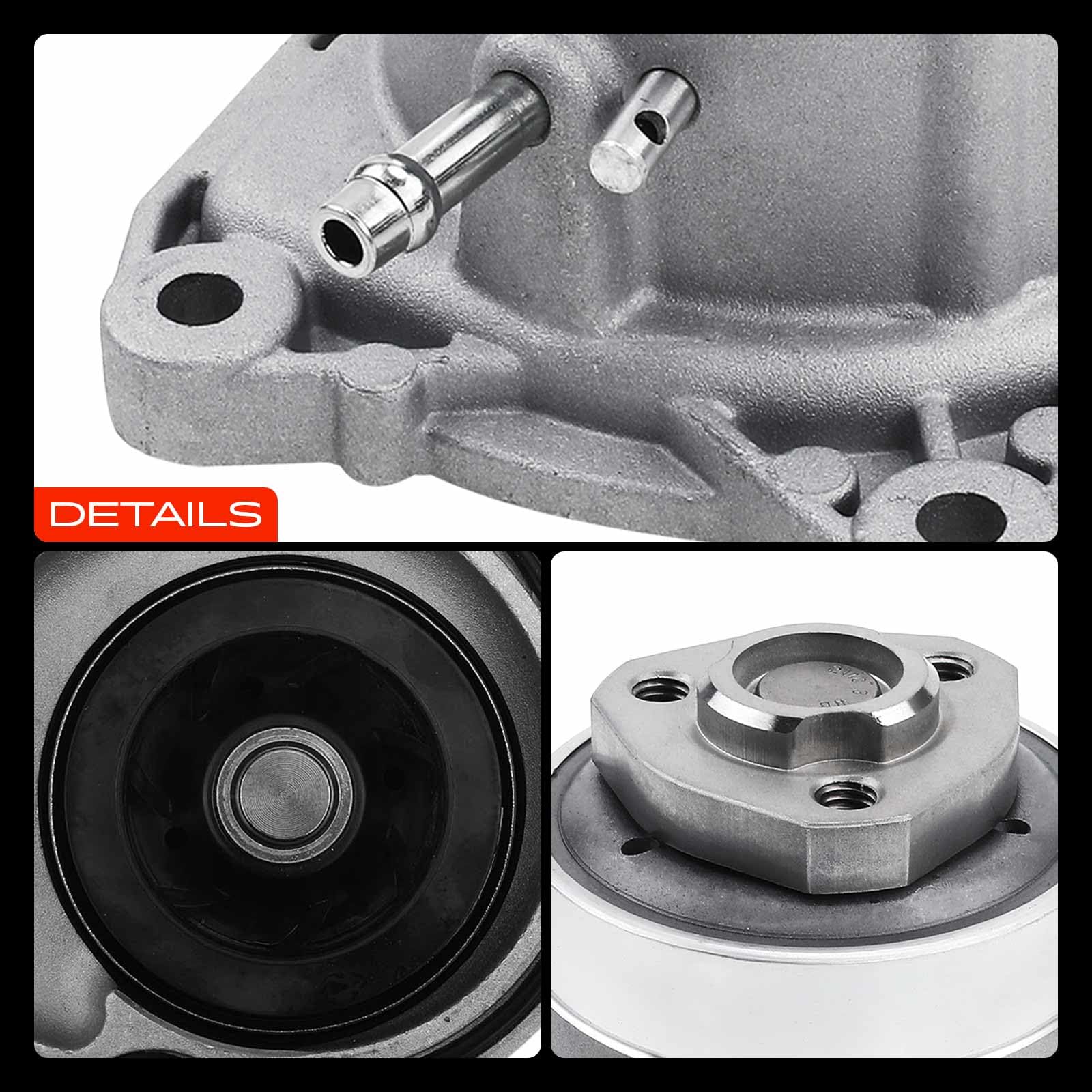 Frankberg Wasserpumpe Kompatibel mit Golf Plus 521 5M1 1.2L 2009-2014 Tou.ran 1T3 1.2L 2010-2015 Ibiza IV 6J1 6J5 6J8 6P1 6P5 6P8 2010-2015 A3 8P1 8P7 8PA 2010-2013 Replace# 03F121004F