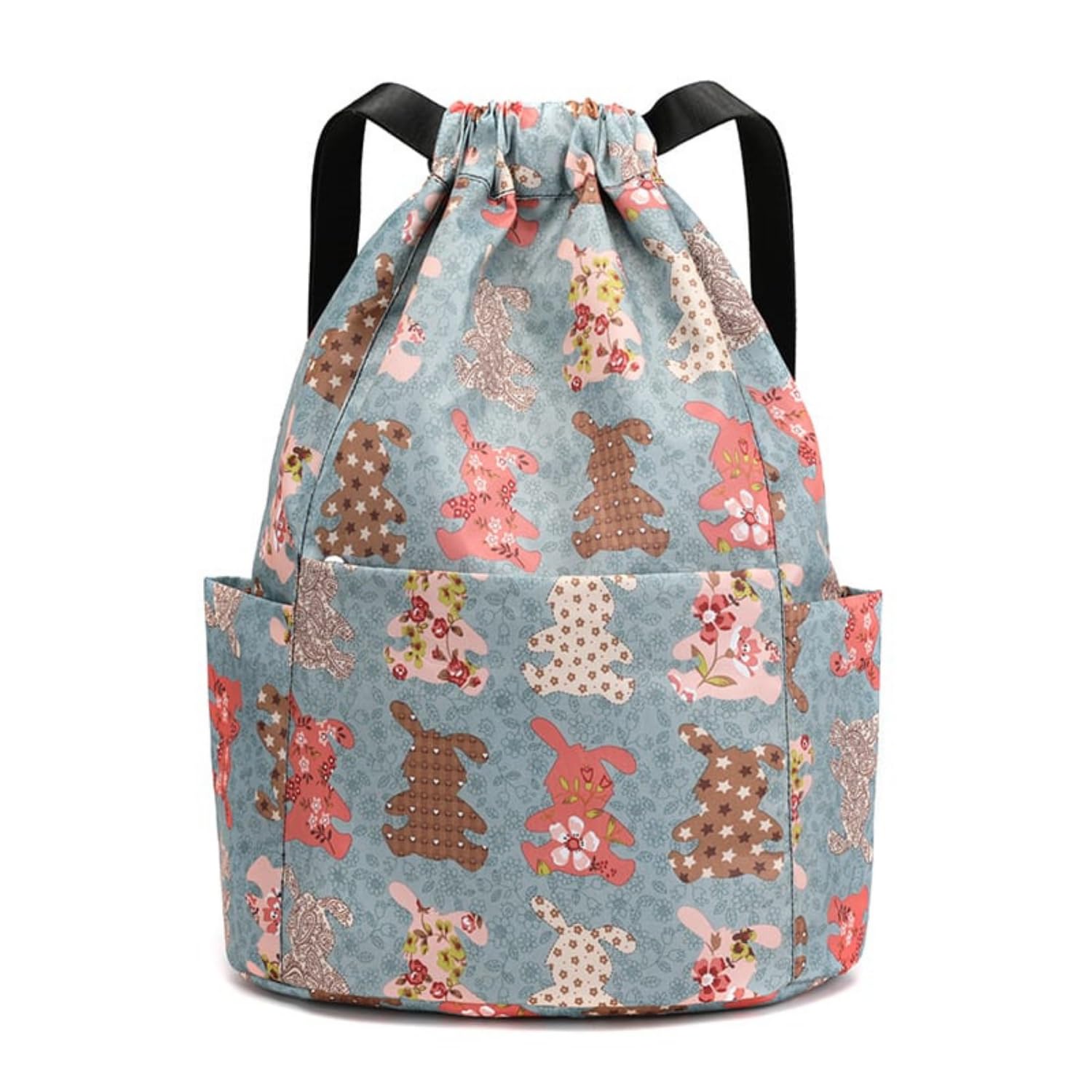 Drawstring Gym Sports Backpack Lightweight Multipurpose Daypack Travel School College Daily Storage Carry Suitable Men Women Kids Adults Fitness Accessory-image-36