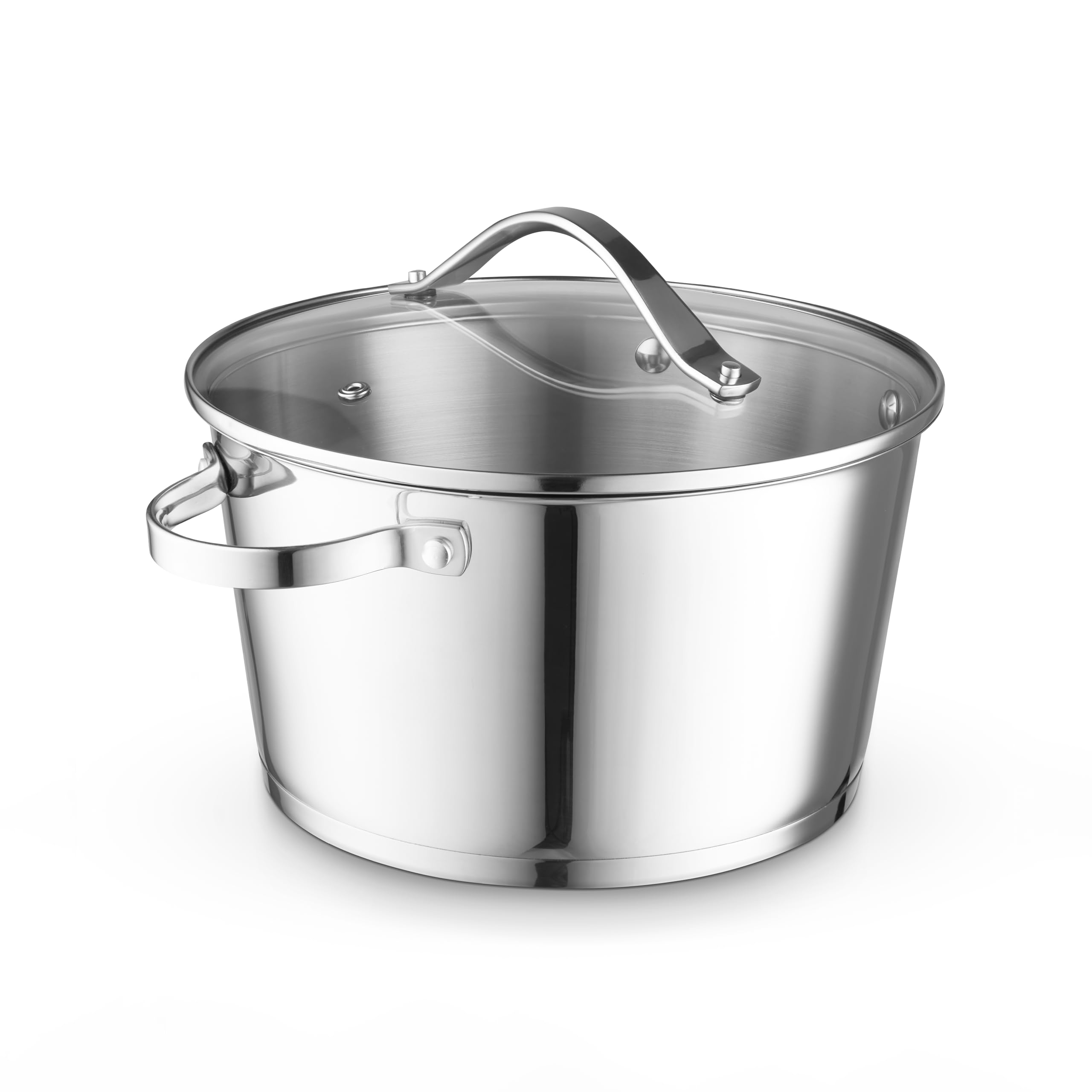 Good Food Stainless Steel 24Cm Casserole With Lid Silver Medium